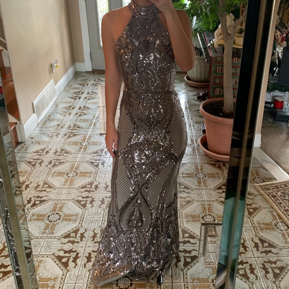 Aqua Dresses & Skirts - Sequin gown